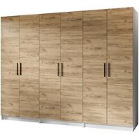 Szekrény X3 Gold 2d Fehér/Tölgy Craft Aranysárga