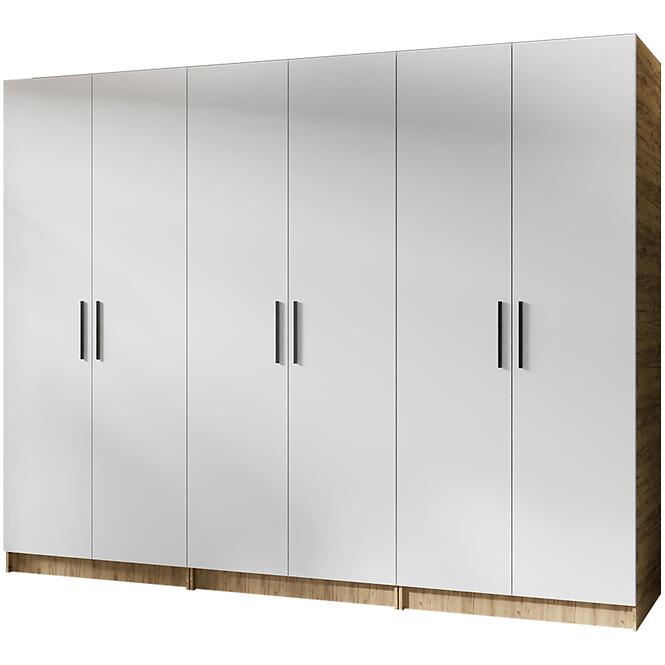 Szekrény X3 Gold 2d Tölgy Craft Aranysárga/Fehér