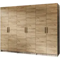 Szekrény X3 Gold 2d Tölgy Sonoma/Tölgy Craft Aranysárga