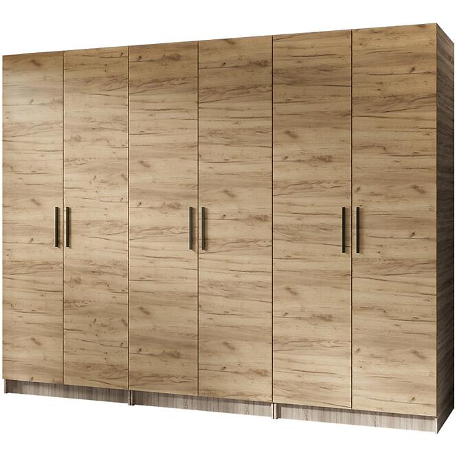 Szekrény X3 Gold 2d Tölgy Sonoma/Tölgy Craft Aranysárga
