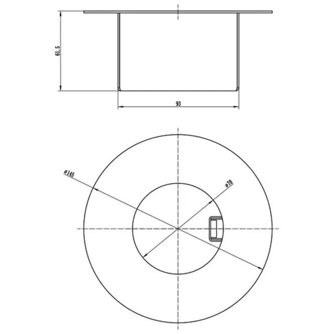 Égő biokandalló Diy kerek