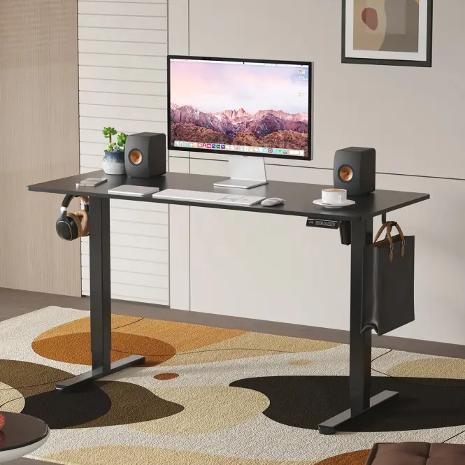 Íróasztal Lv1713 Control Lite 140 Fekete/Fekete