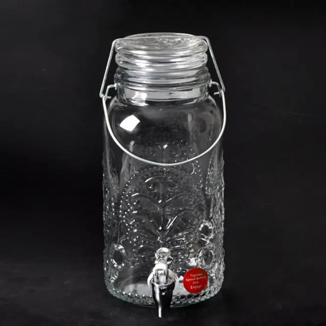 Üvegtartály csappal 4000ML