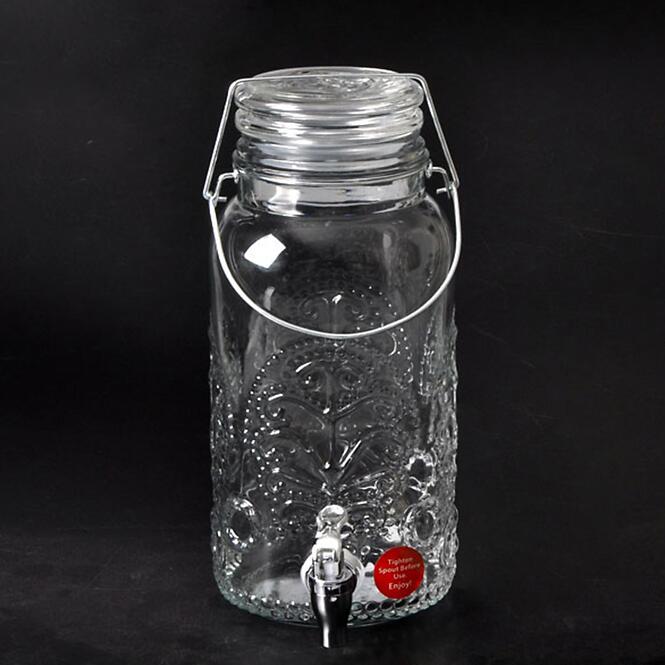 Üvegtartály csappal 4000ML