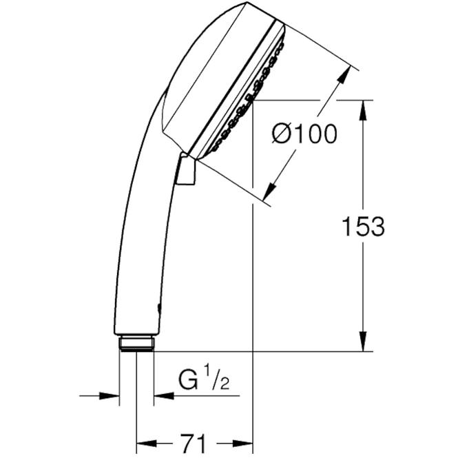 Zuhanyrózsa Vitalio Comfort 3,2