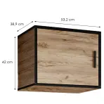 Szekrény Roj 1d Arany Craft tölgy
