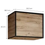Szekrény Eden 1d Arany Craft tölgy