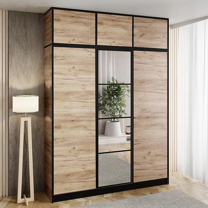 Szekrény Eden 3d Arany Craft tölgy,3