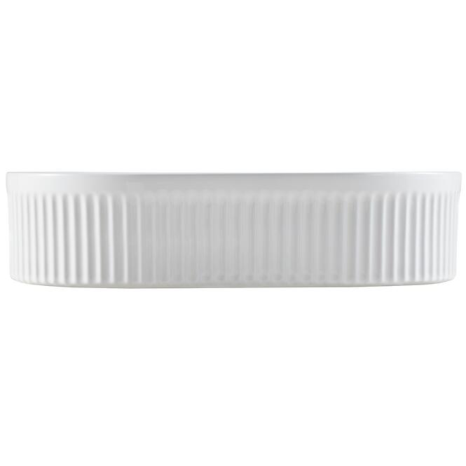 Mosdókagyló lapon Zulu bordázott 50x32 cm,3