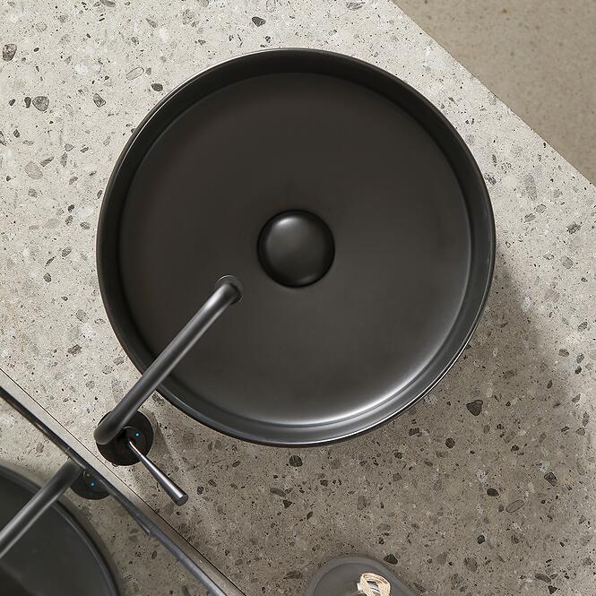 Mosdókagyló lapon Marubo-Aruba black mat,4