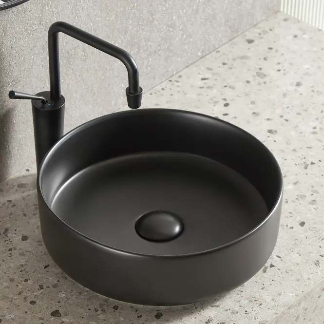 Mosdókagyló lapon Marubo-Aruba black mat,5