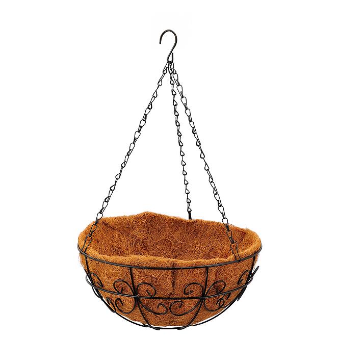 Függőleges virágcserép kókuszbetéttel 30x30x15 ES33003