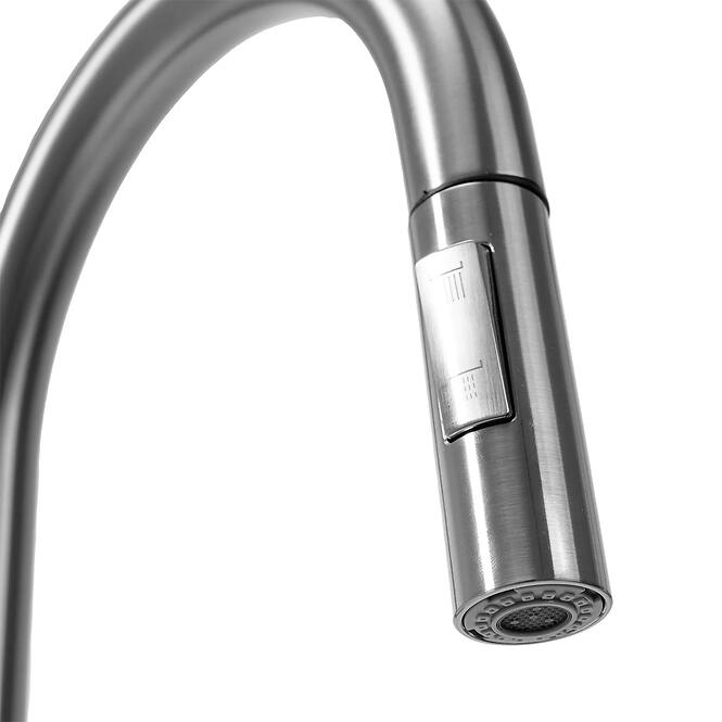 Konyhai csaptelep Eco Fresh csiszolt nikkel,2