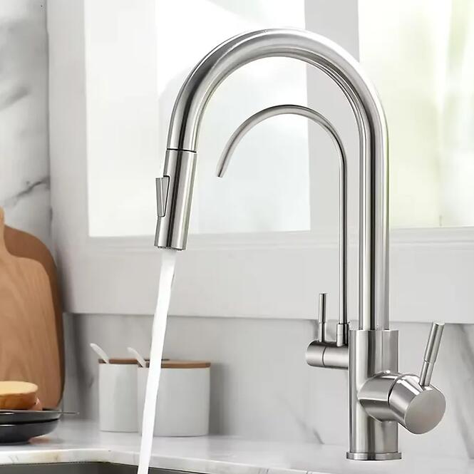 Konyhai csaptelep Eco Fresh csiszolt nikkel,7