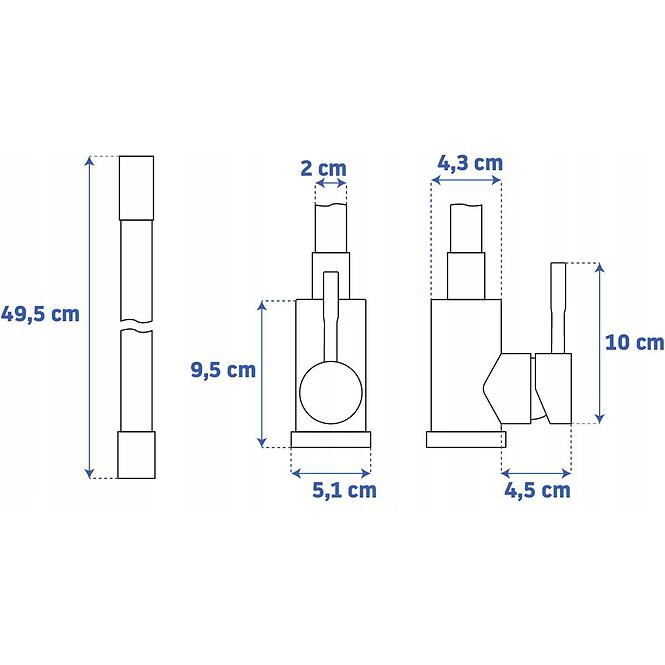 Mosogatócsap Rea Clever fekete,5