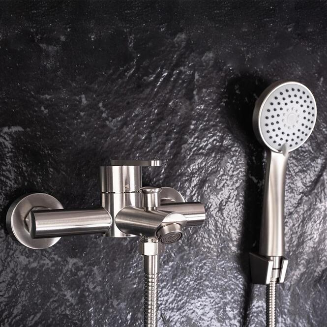 Fürdőkád csaptelep Rea Ontario csiszolt nikkel,5