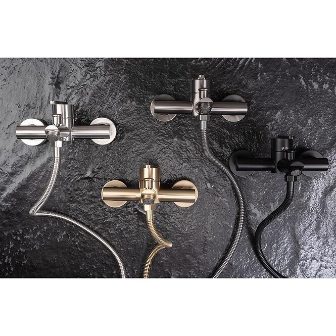 Fürdőkád csaptelep Rea Ontario csiszolt nikkel,6