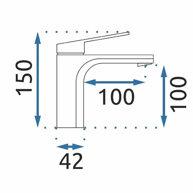 Fekete mosdócsaptelep Rea Marco,4