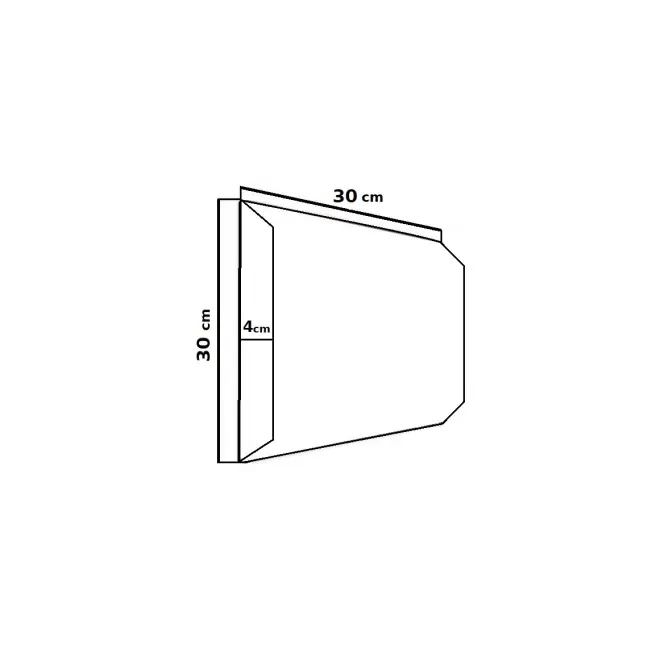 Kárpitozott panel 30/30 bézs