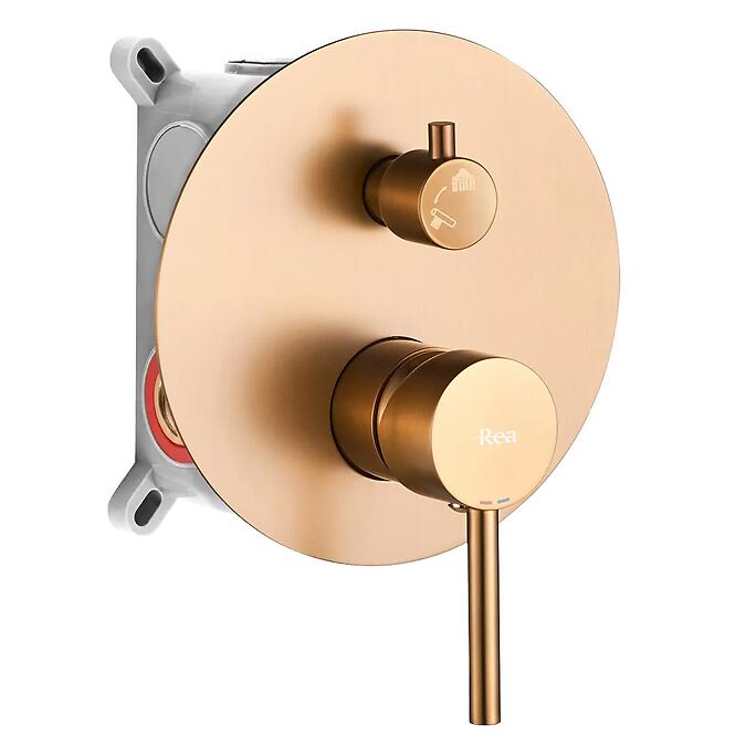 Kád-zuhany szett Rea rejtett Lungo csiszolt réz,2