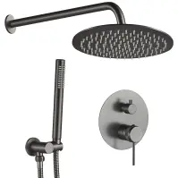 Zuhanyszett Rea rejtett Lungo Grip titán + BOX