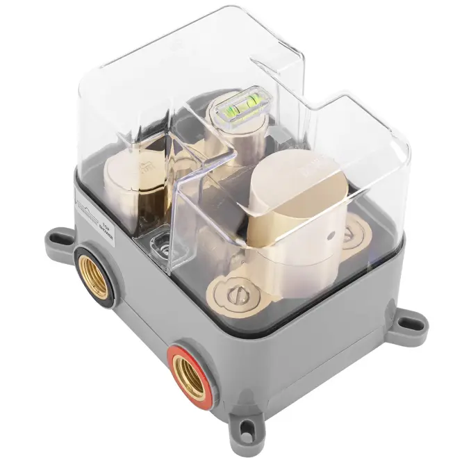 Zuhanyszett Rea rejtett termosztátos LUNGO arany + BOX