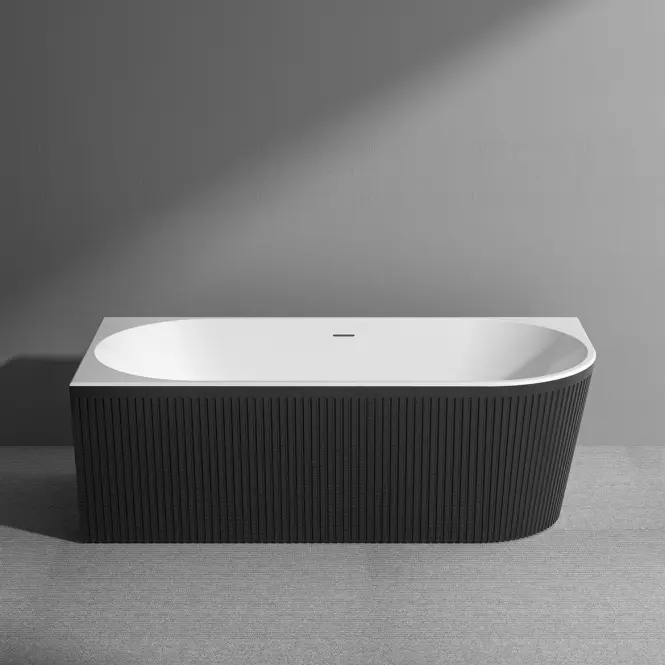 Szabadon álló kád Nox Black 170x80x58 balos