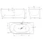 Szabadon álló kád Nox Black 170x80x58 jobbos,2