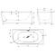 Szabadon álló kád Nox Black 170x80x58 jobbos,2