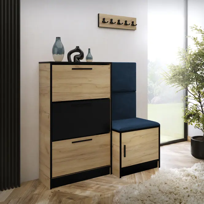 Cipőszekrény Kpl Foli Craft + Kék (KRONOS 09)
