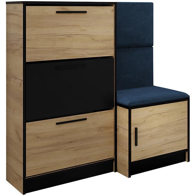 Cipőszekrény Kpl Foli Craft + Kék (KRONOS 09),2