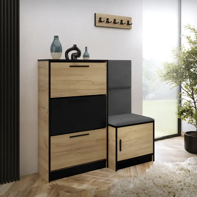 Cipőszekrény Kpl Foli Craft + Szürke (ITAKA 50)