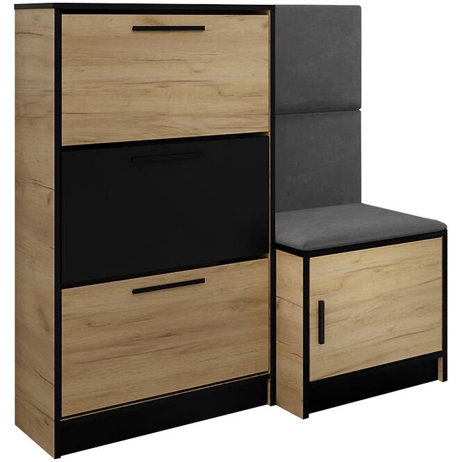 Cipőszekrény Kpl Foli Craft + Szürke (ITAKA 50),2