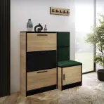 Cipőszekrény Kpl Foli Craft + Zöld (KRONOS 19)