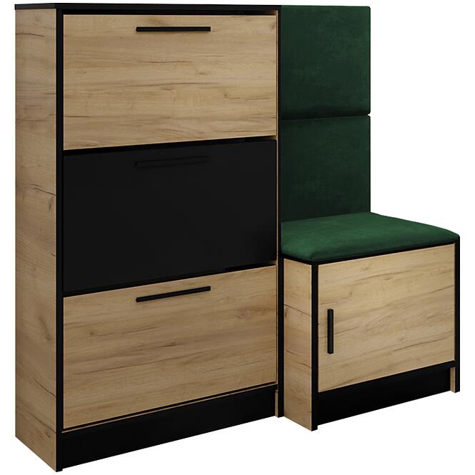 Cipőszekrény Kpl Foli Craft + Zöld (KRONOS 19),2