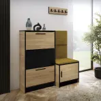 Cipőszekrény Kpl Foli Craft + Sárga (KRONOS 01)