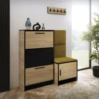 Cipőszekrény Kpl Foli Craft + Sárga (KRONOS 01)