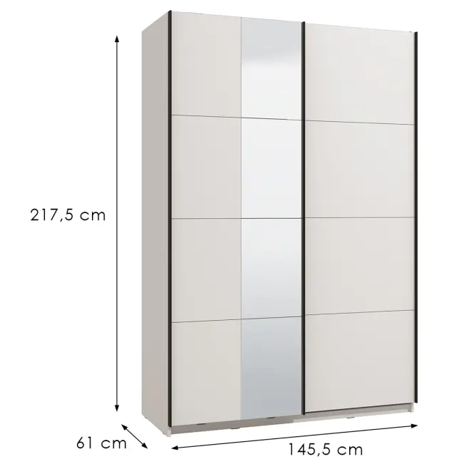 Szekrény Gard 150  fehér 11013481,2