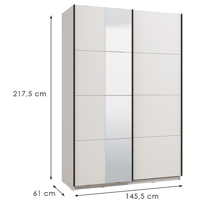 Szekrény Gard 150  fehér 11013481,2