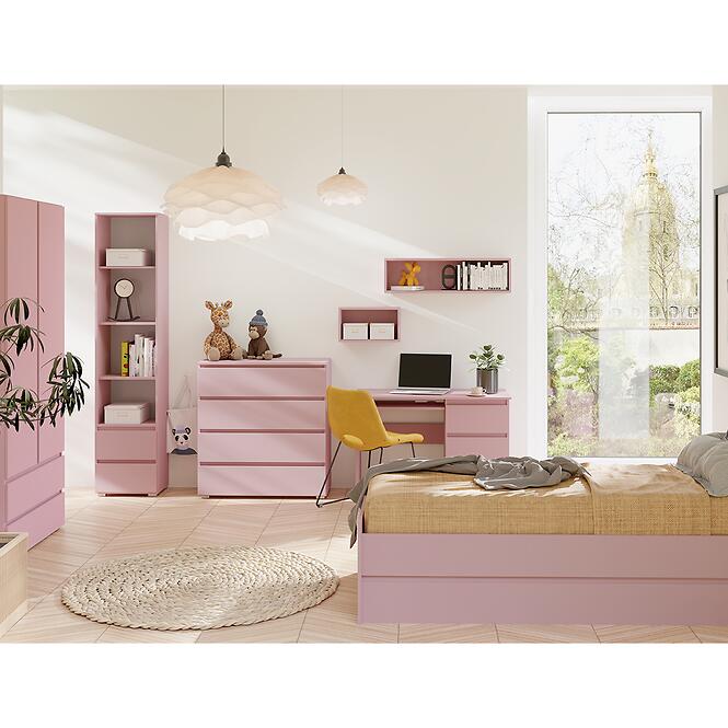 Regál Keskeny Cosmo C01 Rózsaszín,4
