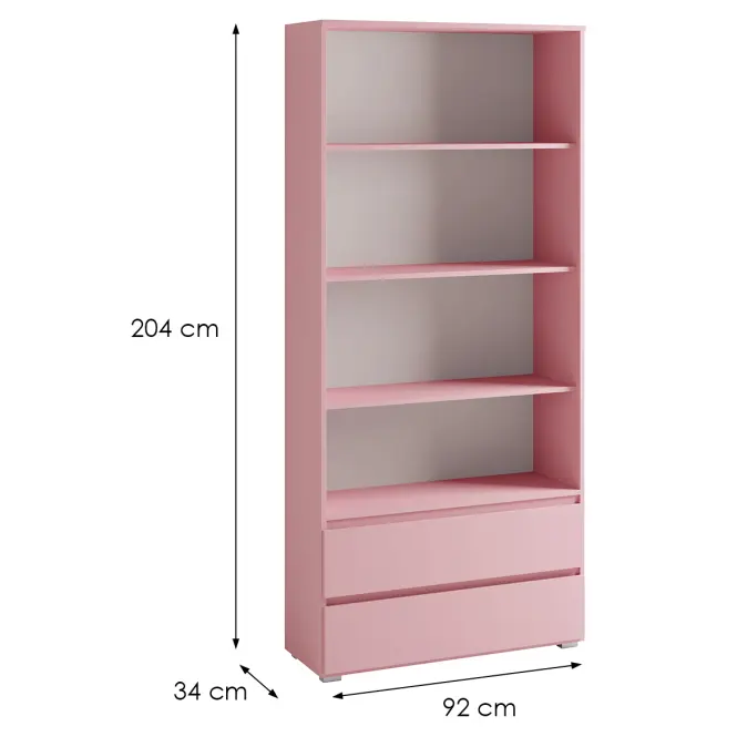 Regál Széles Cosmo C03 Rózsaszín,2