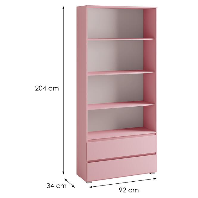 Regál Széles Cosmo C03 Rózsaszín,2