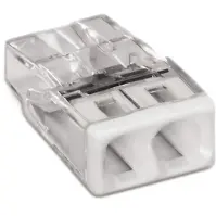 Csatlakozó WAGO 2,5MM2 2x fehér 5ks