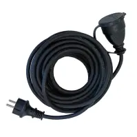 Gumi hosszabbító kábel fekete 10397 20M IP44 3GX1.5