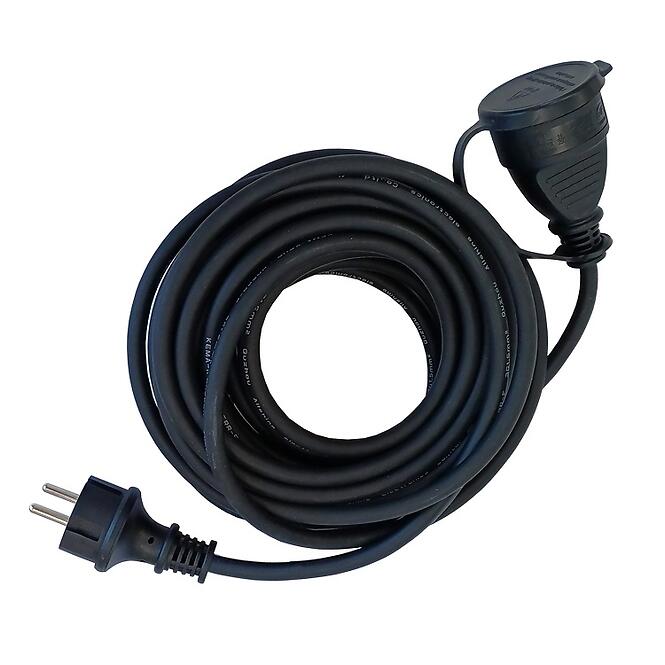 Gumi hosszabbító kábel fekete 10397 20M IP44 3GX1.5