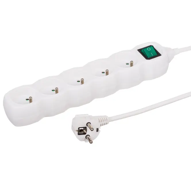 Hosszabbító kábel 5G 3X1 Z/U 1,5M 35515 fehér