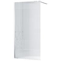 Zuhanyfal Walk-In Fly 120x195 króm