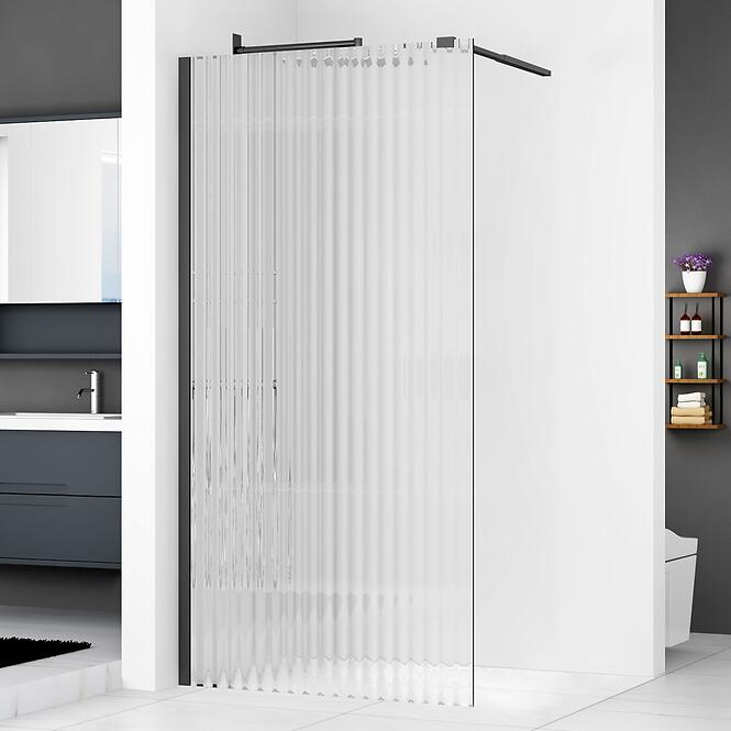 Zuhanyfal Walk-In Fly 90x195 black