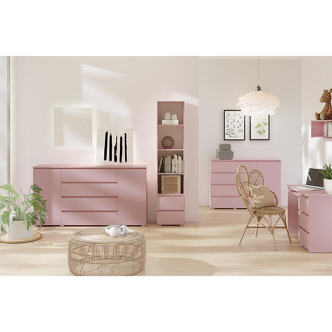 Komód 4s1d Cosmo C05 Rózsaszín,3