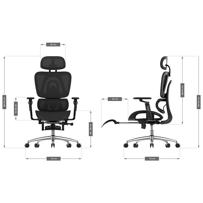 Forgószék Expert 7.9 black